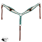 New! Showman Cobalt Horns Mohair Browband Headstall And Breastcollar Set Tack Sets