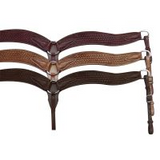 NEW! Showman Contoured Breastcollar with Basketweave Tooling