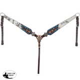 New! Showman Copper Hide Classics Browband Headstall And Breastcollar Set Horse Tack