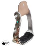 New! Showman Copper Saguaro Aluminum Stirrup - Country Scene Saddlery and Pet Supplies