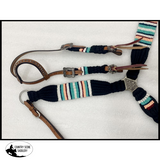 NEW! Showman Corded One Ear Headstall & Breast collar set - black - Country Scene Saddlery and Pet Supplies