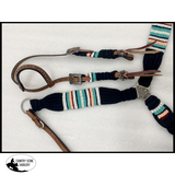 NEW! Showman Corded One Ear Headstall & Breast collar set - black