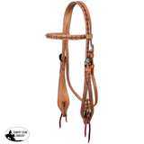 New! Showman Cow Camp Browband Headstall and Breastcollar Set