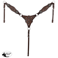 New! Showman Cowboy’s Weave One Ear Headstall And Breastcollar Set Tack Sets