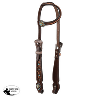 New! Showman Cowboy’s Weave One Ear Headstall And Breastcollar Set Tack Sets