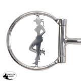New! Showman Cowgirl Legacy Stainless Steel D-Ring Dogbone Snaffle Bit - Country Scene Saddlery and Pet Supplies