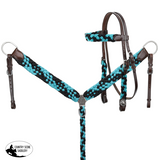 New! Showman Crosshatch Browband Headstall and Breastcollar Set - Country Scene Saddlery and Pet Supplies