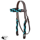 New! Showman Crosshatch Browband Headstall and Breastcollar Set - Country Scene Saddlery and Pet Supplies