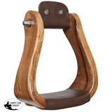 New! Showman Curved Ashwood Stirrups - Stirrups