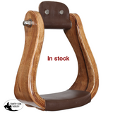 New! Showman Curved Ashwood Stirrups - Stirrups