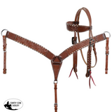 New! Showman Daffodil Blooms Browband Headstall and Breastcollar Set - Country Scene Saddlery and Pet Supplies