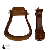 NEW! Showman Dark Finish Wooden Stirrups Product ID: EWS-1003-DF - Country Scene Saddlery and Pet Supplies