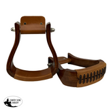 NEW! Showman Dark Finish Wooden Stirrups Product ID: EWS-1003-DF - Country Scene Saddlery and Pet Supplies
