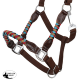 New! Showman Desert Blaze Mohair Wool Nose and Cheek Halter - Full - halter