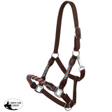 New! Showman Desert Blaze Mohair Wool Nose and Cheek Halter - Full - halter