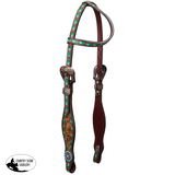 New! Showman Desert Bloom One Ear Headstall and Breastcollar Set Full Horse Tack