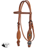 NEW! Showman Desert Croc Browband Headstall and Breastcollar Set - Tack Sets