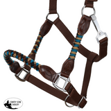 New! Showman Desert Dawn Mohair Wool Nose and Cheek Halter - Full - halter