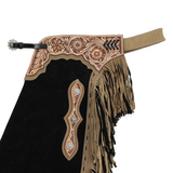 New! Showman Desert Noir Chinks - Country Scene Saddlery and Pet Supplies