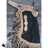 New! Showman Desert Noir Chinks - Country Scene Saddlery and Pet Supplies