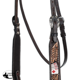 New! Showman Diamond Flush Browband Headstall - Country Scene Saddlery and Pet Supplies