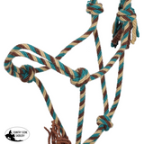 New! Showman Dust & Denim Mohair Cowboy Knot Halter with Lead - Country Scene Saddlery and Pet Supplies