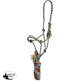 New! Showman Dust & Denim Mohair Cowboy Knot Halter with Lead - Country Scene Saddlery and Pet Supplies