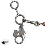 New! Showman Fast Turns Stainless Steel JR Cowhorse Bit with Dog Bone and Copper Roller - Country Scene Saddlery and Pet Supplies