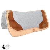 New! Showman Felt Bottom Saddle Pad with Hand Tooled Hair on Argentina Cowhide and Laser Etched Pleasure Horse