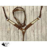 New! Showman Floral Frontier Browband Headstall and Breastcollar Set Tack Sets