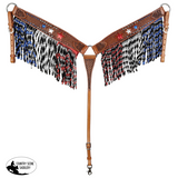 New! Showman Freedom Star One Ear Headstall and Breastcollar Set Full/cob Tack Sets