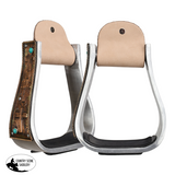 New! Showman Frontier Faith Aluminum Stirrups - Country Scene Saddlery and Pet Supplies