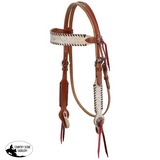 New! Showman Frontier Hide Browband Headstall and Breastcollar Set Full Tack Sets