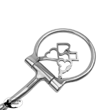 New! Showman Gambler Stainless Steel D-Ring Dogbone Snaffle Bit - Country Scene Saddlery and Pet Supplies