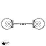 New! Showman Gambler Stainless Steel D-Ring Dogbone Snaffle Bit - Country Scene Saddlery and Pet Supplies