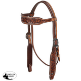 New! Showman Gardenia Argentina Cow Leather Browband Headstall - Country Scene Saddlery and Pet Supplies