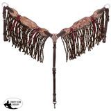 New! Showman Golden Horn Browband Headstall and Breastcollar Set Cob/Full Tack Sets