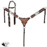 New! Showman Golden Plains One Ear Headstall and Breastcollar Set - Country Scene Saddlery and Pet Supplies
