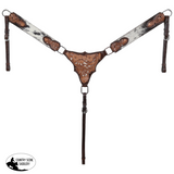 New! Showman Golden Plains One Ear Headstall and Breastcollar Set - Country Scene Saddlery and Pet Supplies