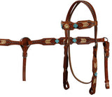 Showman™ Headstall and brest collar set. - Country Scene Saddlery and Pet Supplies
