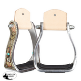 New! Showman High Mesa Aluminum Stirrups - Stirrup Irons