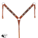 New! Showman Kaleidoscope Browband Headstall and Breastcollar Set - Country Scene Saddlery and Pet Supplies