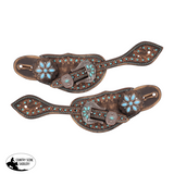 New! Showman Ladie's Dusky Teal Spur Strap - Country Scene Saddlery and Pet Supplies