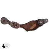 New! Showman Ladie’s Raven Hide Spur Straps