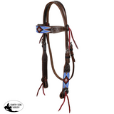 NEW! Showman Lakota Sky Beaded Browband Headstall and Breastcollar Set Full/Cob