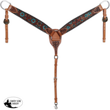 New! Showman Laurel Browband Headstall and Breastcollar Set