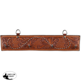 New! Showman Leaf Tooled Leather Wall Hook Rack - Single Hooks