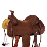 New! Showman Legacy Series Roughout and Tooled Roping Saddle -Product ID: 626 - Country Scene Saddlery and Pet Supplies