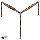 New! Showman Leopard Luxe One Ear Headstall and Breastcollar Set - Tack Sets
