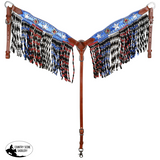New! Showman Liberty Browband Headstall and Breastcollar Set - Country Scene Saddlery and Pet Supplies
